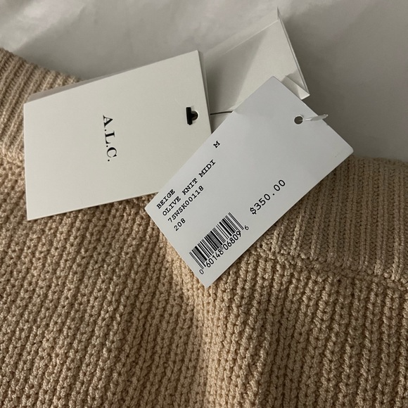 A.L.C Olive Knit MIDI Skirt - Picture 5 of 5